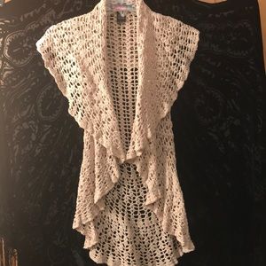 Fashion Crochet rounded vest ~Sz Small-~